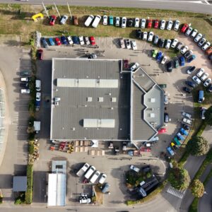 Prises de vues par drone pour les portes ouvertes Renault Alpine